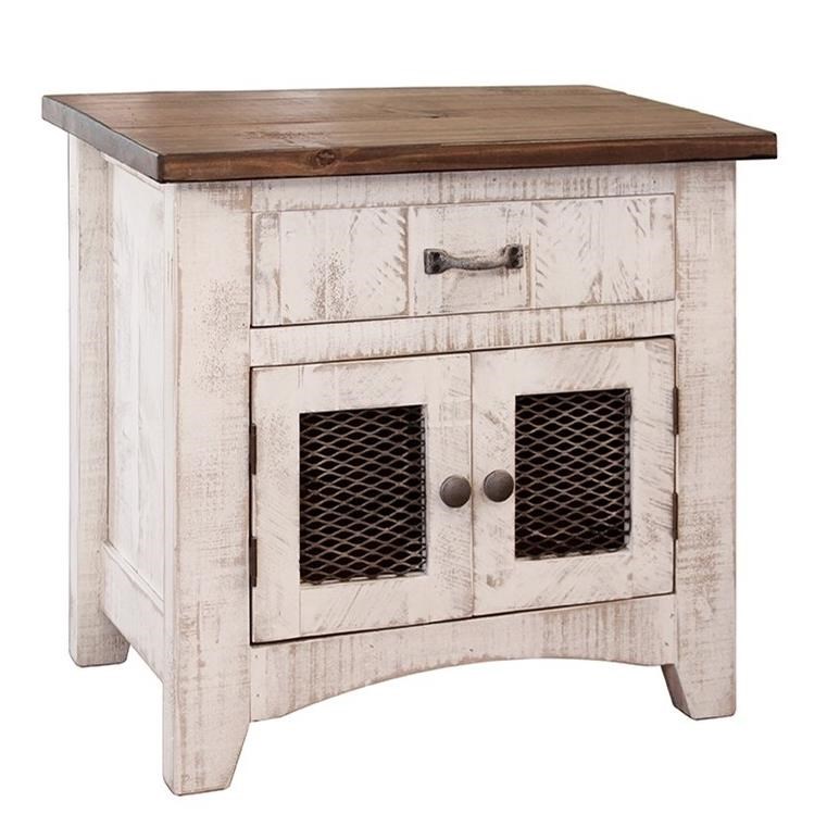 IFD International Furniture Direct Pueblo BEDR NIGH 330 4 Rustic
